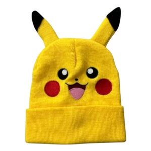 Yellow Pikachu Beanie Hat
